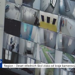 Region: Deset středních škol získá od kraje kamerový systém (TV Západ)