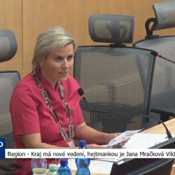 Region: Kraj má nové vedení, hejtmankou je Jana Mračková Vildumetzová (TV Západ)