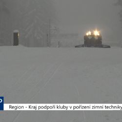 Region: Kraj podpoří kluby v pořízení zimní techniky (TV Západ)
