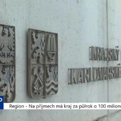 Region: Na příjmech má kraj za půlrok o 100 milionů více (TV Západ)
