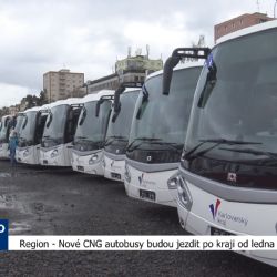 Region: Nové CNG autobusy začnou jezdit v kraji od ledna 2024 (TV Západ)