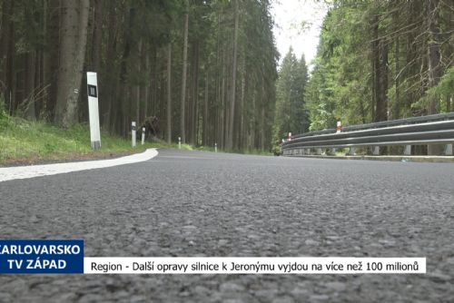 Foto: Region: Opravy silnice od Vítkova k Jeronýmu vyjdou na 100 milionů (TV Západ)