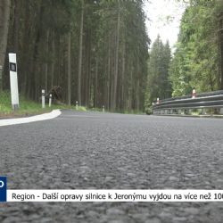 Region: Opravy silnice od Vítkova k Jeronýmu vyjdou na 100 milionů (TV Západ)