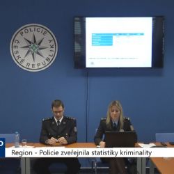 Region: Policie zveřejnila statistiky kriminality (TV Západ)