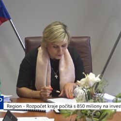 Region: Rozpočet kraje počítá s 850 miliony na investice (TV Západ)