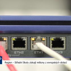 Region: Střední školy získají miliony z evropských dotací (TV Západ)