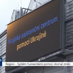 Region: Systém humanitární pomoci doznal změn (TV Západ)