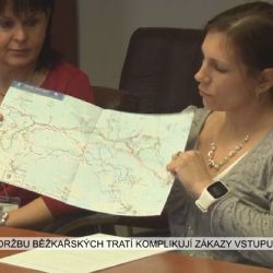 Region: Údržbu běžkařských tratí komplikují zákazy vstupu (TV Západ)