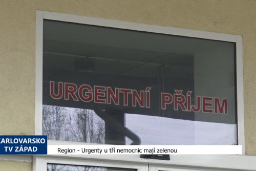 obrázek:Region: Urgenty u tří nemocnic mají zelenou (TV Západ)