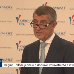 Region: Vláda jednala o dopravě, zdravotnictví a investicích (TV Západ)