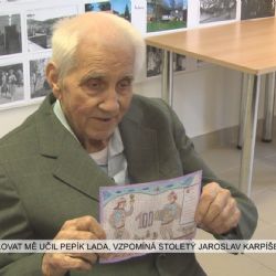 Rotava: Malovat mě učil Pepa Lada, vzpomíná stoletý Svatoslav Karpíšek (TV Západ)