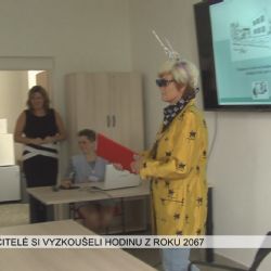Rotava: Učitelé si vyzkoušeli hodinu z roku 2067 (TV Západ)