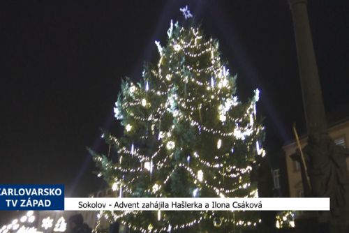 obrázek:Sokolov: Advent zahájila Hašlerka a Ilona Csáková (TV Západ)