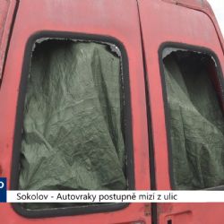 Sokolov: Autovraky postupně mizí z ulic (TV Západ)