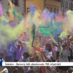 Sokolov: Barevný běh absolvovalo 700 účastníků (TV Západ)
