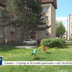 Sokolov: Chystají se tři studie na parkování v ulici Vrchlického (TV Západ)