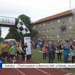 Sokolov: Čtvrtmaraton a Barevný běh přilákaly stovky běžců (TV Západ)