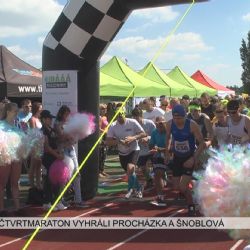 Sokolov: Čtvrtmaraton vyhráli Procházka a Šnoblová (TV Západ)
