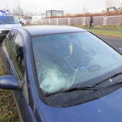 Sokolov: Cyklista přelétl přes kapotu vozidla