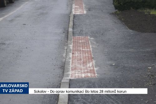 obrázek:Sokolov: Do oprav komunikací šlo letos 28 milionů korun (TV Západ)