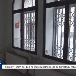 Sokolov: Dům čp. 133 na Starém náměstí jde do komplexní rekonstrukce (TV Západ)