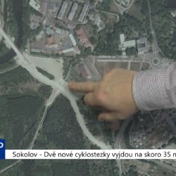 Sokolov: Dvě nové cyklostezky vyjdou na skoro 35 milionů (TV Západ)