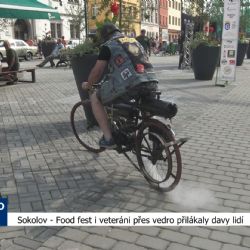 Sokolov: Food fest i veteráni přes vedro přilákaly davy lidí (TV Západ)