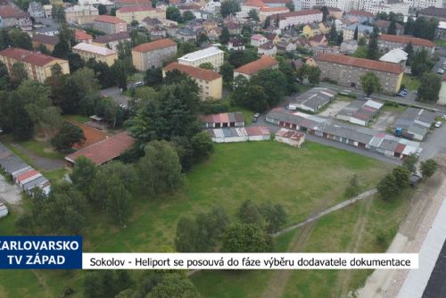 Foto: Sokolov: Heliport se posouvá do fáze výběru dodavatele dokumentace (TV Západ)