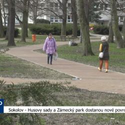 Sokolov: Husovy sady a Zámecký park dostanou nové povrch cest (TV Západ)