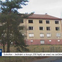 Sokolov: Jednání o koupi 200 bytů se vrací na začátek (TV Západ)