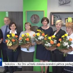 Sokolov: Ke Dni učitelů získala ocenění pětice pedagožek (TV Západ)
