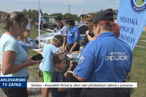 Foto: Sokolov: Koupaliště Michal je cílem také příměstských táborů a prevence (TV Západ)