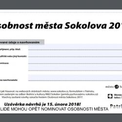 Sokolov: Lidé mohou opět nominovat Osobnosti města (TV Západ)