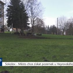 Sokolov: Město chce získat pozemek u Heyrovského (TV Západ)