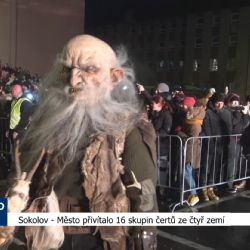 Sokolov: Město přivítalo 16 skupin čertů ze čtyř zemí (TV Západ)