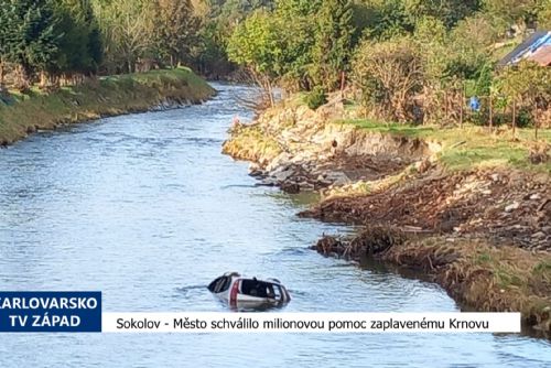 Foto: Sokolov: Město schválilo milionovou pomoc zaplavenému Krnovu (TV Západ)