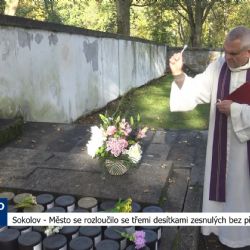 Sokolov: Město se rozloučilo s třemi desítkami zesnulých bez příbuzných (TV Západ)