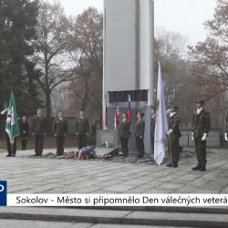 Sokolov: Město si připomnělo Den válečných veteránů (TV Západ)