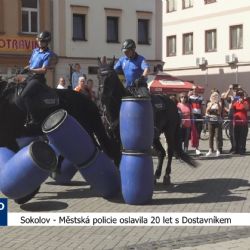 Sokolov: Městská policie oslavila 20 let s Dostavníkem (TV Západ)