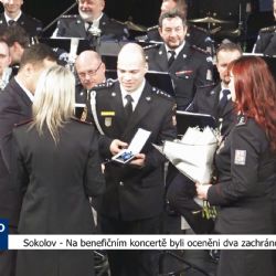 Sokolov: Na benefičním koncertě byli oceněni dva zachránci (TV Západ)
