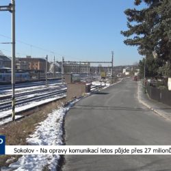 Sokolov: Na opravy komunikací letos půjde přes 27 milionů korun (TV Západ)