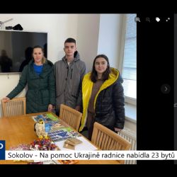Sokolov: Na pomoc Ukrajině radnice nabídla 23 bytů a milion korun (TV Západ)