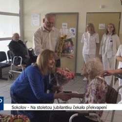 Sokolov: Na stoletou jubilantku čekalo překvapení (TV Západ)
