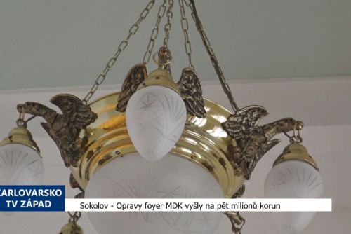 obrázek:Sokolov: Opravy foyer v MDK vyšly na pět milionů korun (TV Západ)