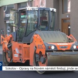 Sokolov: Opravy na Novém náměstí finišují, jinde se začíná (TV Západ)