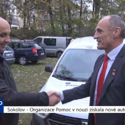 Sokolov: Organizace Pomoc v Nouzi získala nové auto (TV Západ)