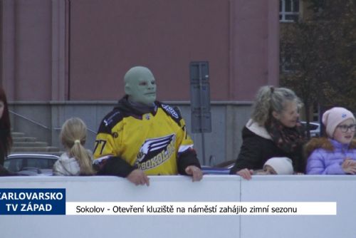 obrázek:Sokolov: Otevření kluziště na náměstí zahájilo zimní sezónu (TV Západ)