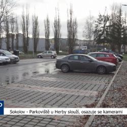 Sokolov: Parkoviště u Herby slouží, osazuje se kamerami (TV Západ)