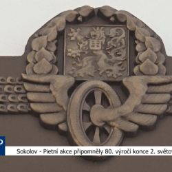 Sokolov: Pietní akce připomněly 80. výročí konce 2. světové války (TV Západ)