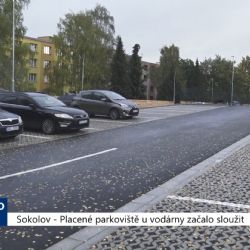 Sokolov: Placené parkoviště u vodárny začalo sloužit (TV Západ)